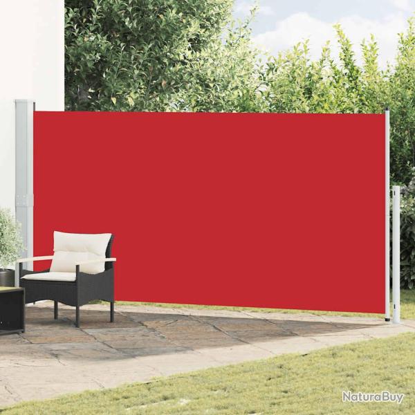Auvent lat�ral r�tractable de patio 180x500 cm Rouge