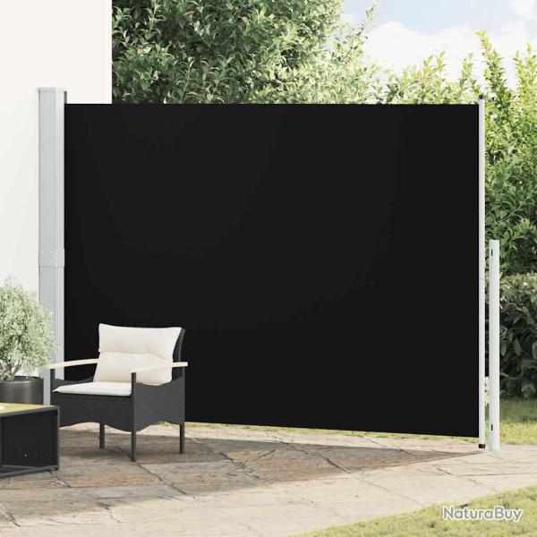 Auvent lat�ral r�tractable de patio 200x300 cm Noir