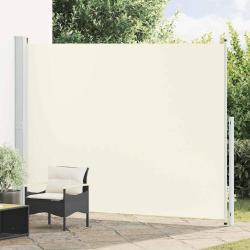 Auvent lat&eacute;ral r&eacute;tractable de patio 220x300 cm Cr&egrave;me