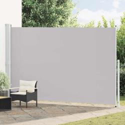 Auvent lat&eacute;ral r&eacute;tractable de patio 220x500 cm Gris