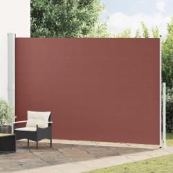 Auvent lat&eacute;ral r&eacute;tractable de patio 220x500 cm Marron