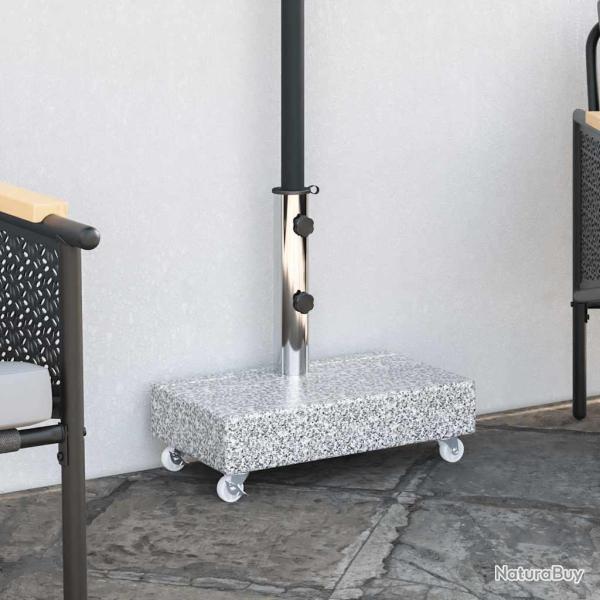 Socle de parasol Gris clair 45x25x8,3 cm Granite
