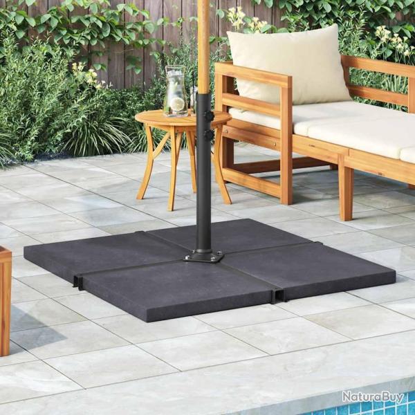 Plaque de poids de parasol Noir Granite Carr� 25 kg