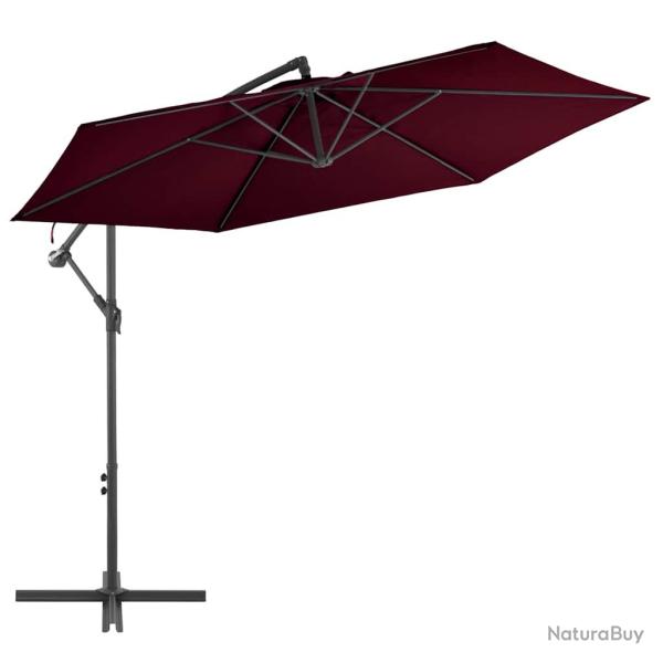 Parasol de en porte-�-faux avec m�t en aluminium