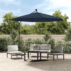 Tissu de remplacement pour parasol d&eacute;port&eacute; Bleu 350 cm