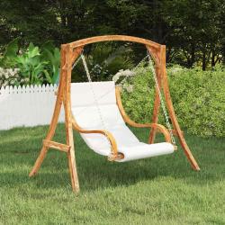 Balancelle sans balan&ccedil;oire et coussin Bois courb&eacute;