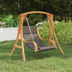 Balancelle sans balan&ccedil;oire avec coussin Bois courb&eacute; massif