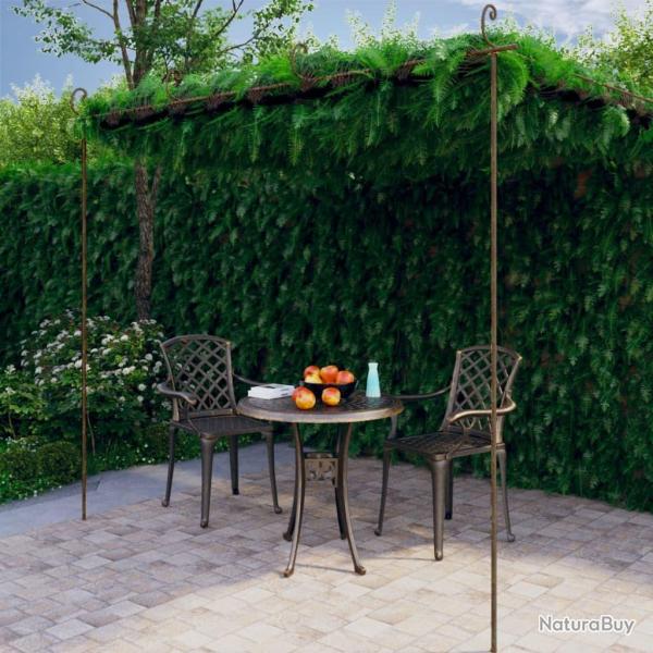 Pergola de Marron antique 4x3x2,5 m Fer