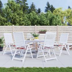 Coussins de chaise de lot de 6 carreaux rouges 40x40x4cm