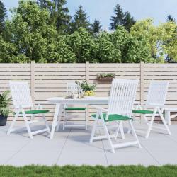 Coussins de chaise lot de 4 vert 50x50x4 cm tissu oxford