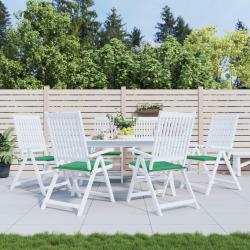 Coussins de chaise lot de 6 vert 50x50x4 cm tissu oxford