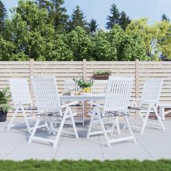 Coussins de chaise de lot de 6 carreaux gris 50x50x4 cm