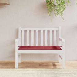 Coussin de banc de rouge bordeaux 100x50x4 cm