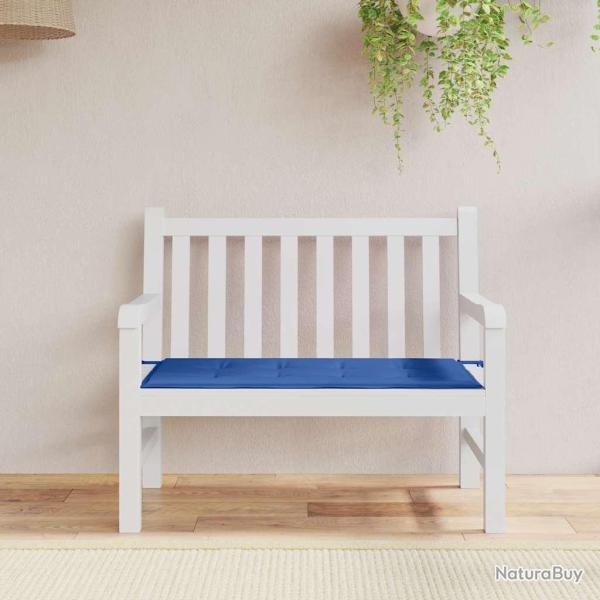 Coussin de banc de bleu royal 100x50x3 cm tissu oxford