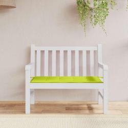 Coussin de banc de vert brillant 120x50x4cm tissu oxford