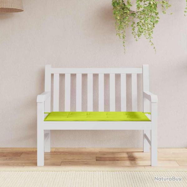Coussin de banc de vert brillant 120x50x4cm tissu oxford