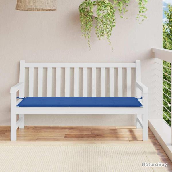 Coussin de banc de bleu royal 150x50x3 cm tissu oxford