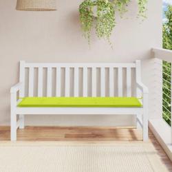 Coussin de banc de vert brillant 150x50x3cm tissu oxford