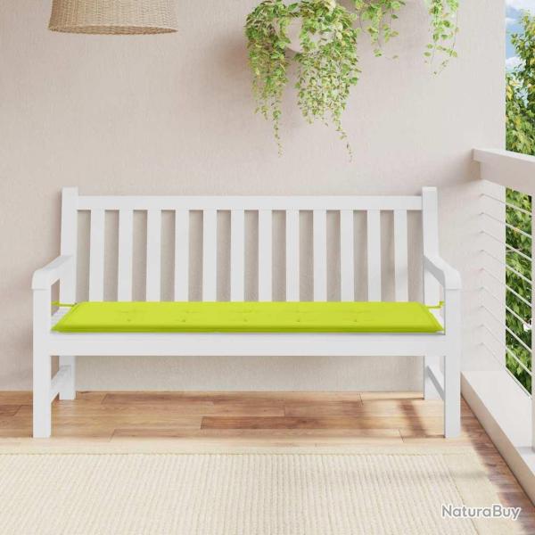 Coussin de banc de vert brillant 150x50x3cm tissu oxford