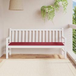 Coussin de banc de rouge bordeaux 180x50x3 cm