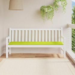 Coussin de banc de vert brillant 180x50x3cm tissu oxford