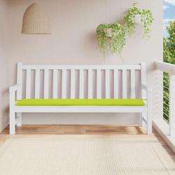 Coussin de banc de vert brillant 200x50x4cm tissu oxford