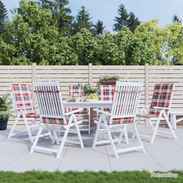 Coussins de chaise de � dossier haut lot de 6 120x50x3cm