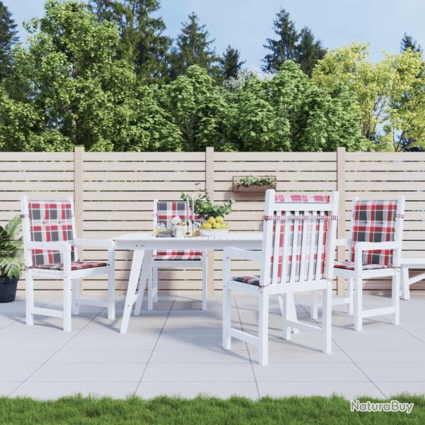 Coussins de chaise de � dossier bas lot de 4