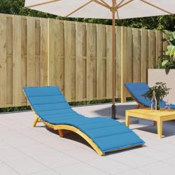 Coussin de chaise longue bleu 200x60x3 cm tissu oxford
