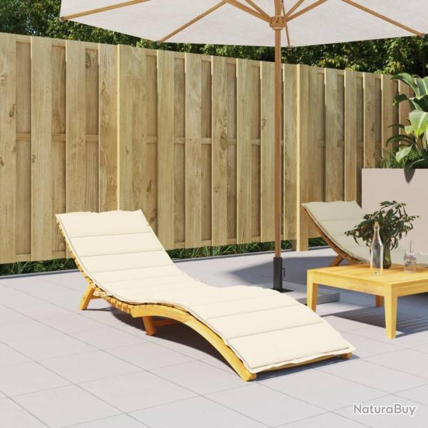 Coussin de chaise longue cr�me 200x70x3 cm tissu oxford