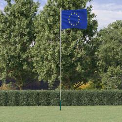 Drapeau de l'Europe et m&acirc;t 6,08 m Aluminium