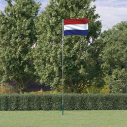 Drapeau des Pays-Bas et m&acirc;t 5,5 m Aluminium