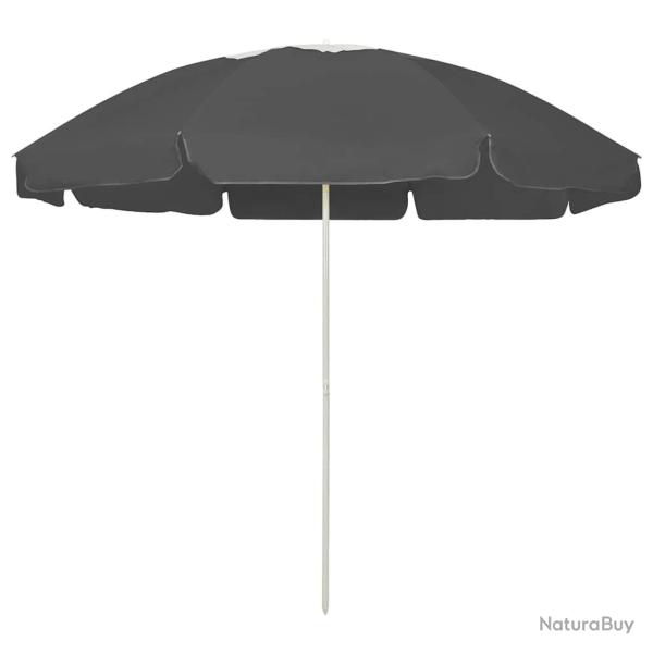 Parasol de plage, anthracite, 240 cm
