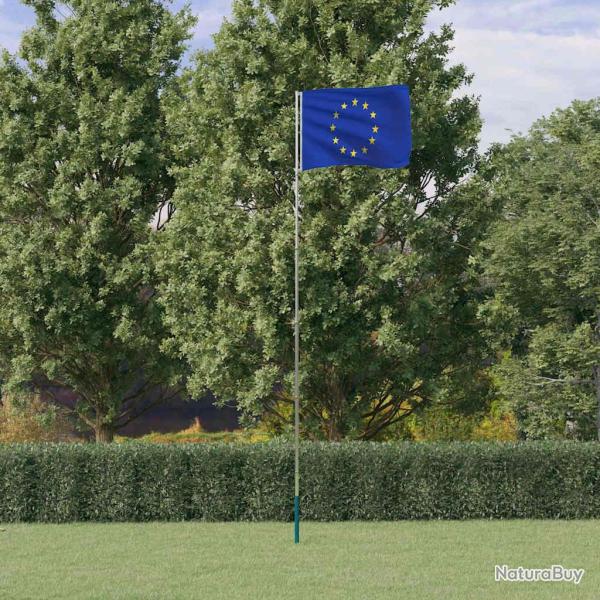 Drapeau de l'Europe et m�t 5,5 m Aluminium