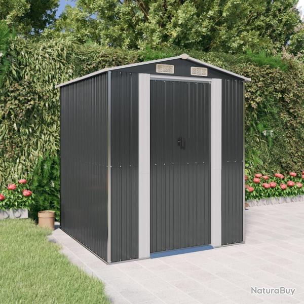 Abri de Anthracite 192x191x223 cm M�tal galvanis�