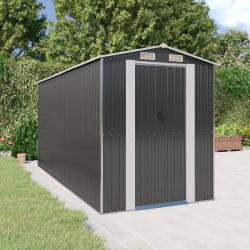 Abri de Anthracite 192x440x223 cm M&eacute;tal galvanis&eacute;
