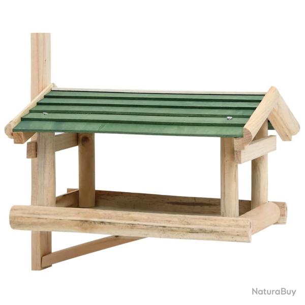 Mangeoire � oiseaux, bois de sapin, pour le jardin, 35 � 29,5 � 21 cm