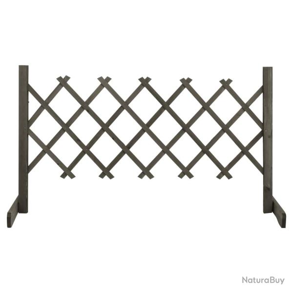 Cl�ture en treillis de Gris 120x60 cm Bois de sapin