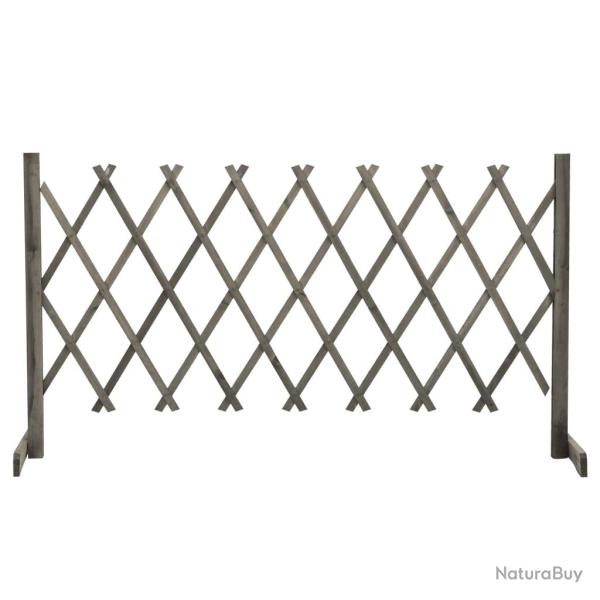 Cl�ture en treillis de Gris 150x80 cm Bois de sapin