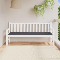 Coussin de banc de anthracite 180x50x7 cm tissu oxford