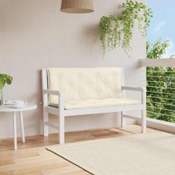 Coussin de banc de blanc cr&egrave;me tissu oxford