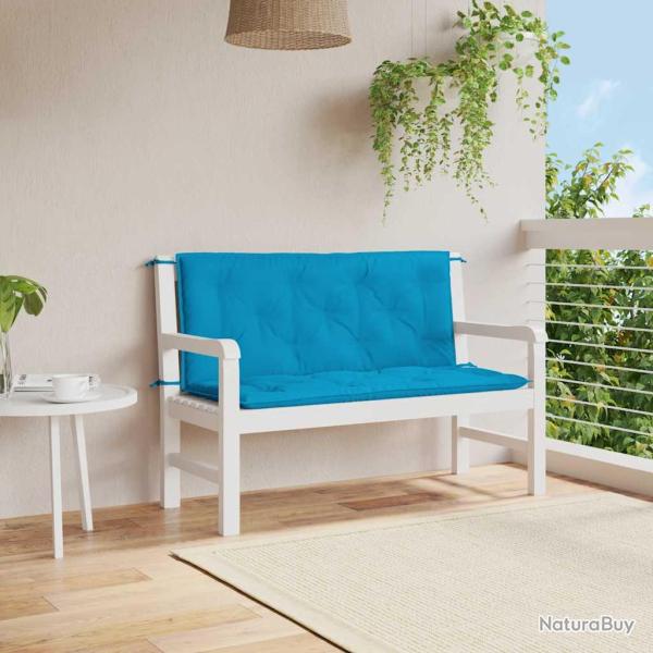 Coussin de banc de bleu clair tissu oxford