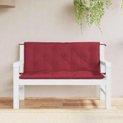 Coussin de banc de rouge bordeaux tissu oxford