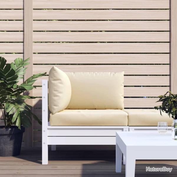 Coussins de palette lot de 3 beige tissu oxford
