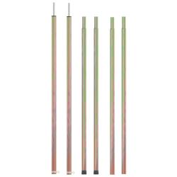 M&acirc;ts de tente t&eacute;lescopiques 170-255 cm 2 pcs Acier galvanis&eacute;