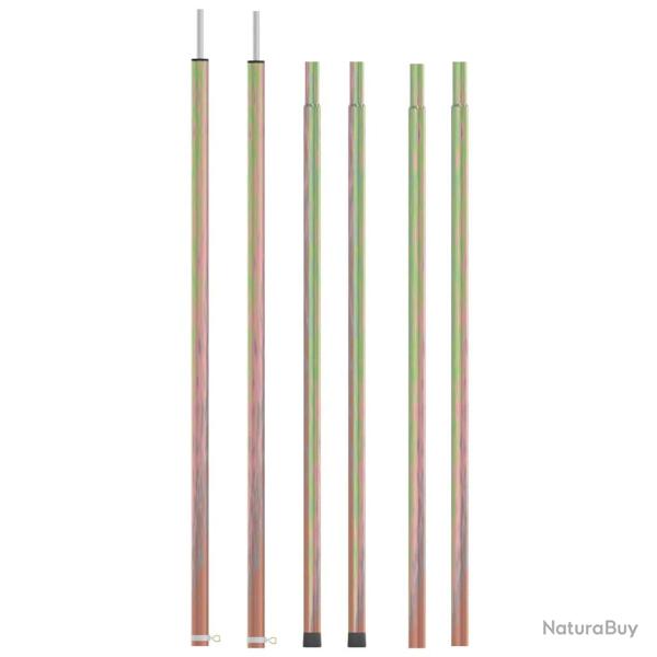 M�ts de tente t�lescopiques 170-255 cm 2 pcs Acier galvanis�
