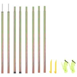 M&acirc;ts de parasol 2 pcs 200 cm Acier galvanis&eacute;