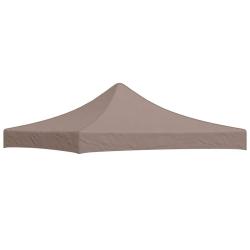 Toit de tente de r&eacute;ception 3x3 m Taupe 270 g/m&sup2;