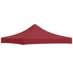 Toit de tente de r&eacute;ception 3x3 m Bordeaux 270 g/m&sup2;