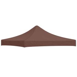 Toit de tente de r&eacute;ception 3x3 m Marron 270 g/m&sup2;
